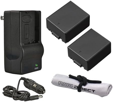 Intelligens Elem (2 db) Kompatibilis a Panasonic Lumix DMC-G1 + AC/DC Úti Töltő