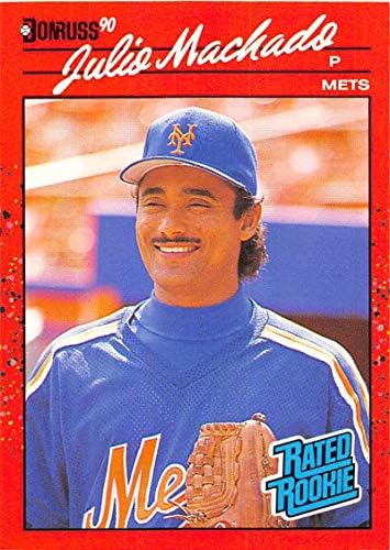 1990 Donruss Gyári Beállítás Módosítás (Inc.) Baseball 47 Julio Machado RC Újonc Kártya New York Mets MLB Hivatalos Kártyára
