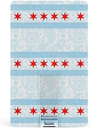 Chicago Paisley Zászló Hitelkártya USB Flash Személyre szabott Memory Stick Kulcsot Tároló Meghajtó 32G