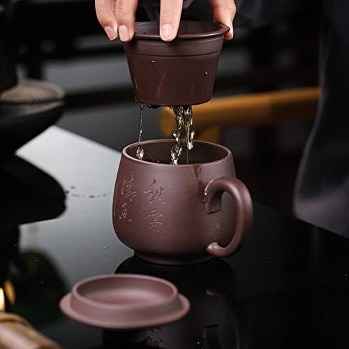 SILINE Zisha Teáscsésze 14.2 Oz, a Kínai Eredeti Yixing Agyag Tea Bögre infúzió,Finemade Tea Csésze Készlet