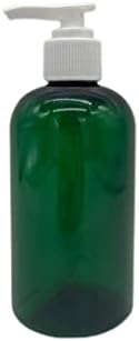 Természetes Gazdaságok 8 oz Zöld Boston BPA MENTES Üveg - 8 Pack Üres utántölthető tartály - illóolaj - Aromaterápia | Fehér