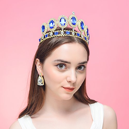 DcZeRong Kristály Tiara Strasszos Korona Arany Hercegnő, A Királynő Születésnapjára Bált Szépségverseny Gyémánt Fejdíszek