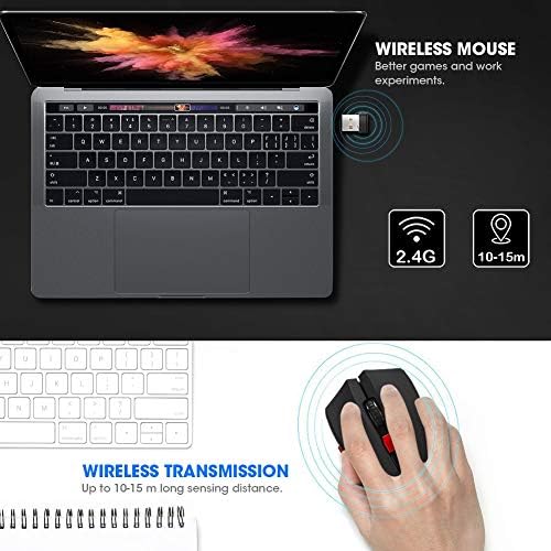 2.4 G Wireless Egér - 6 Gomb Könnyű Számítógépes Egér Hordozható Gaming Mouse - Laptop,Üzlet,Iroda,Székhely
