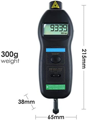 2 az 1-ben Non-kontakt Digitális Fordulatszámmérő Műszer Auto-ig Terjedő 0.5~99,999 FORDULATSZÁM-Tartományban Sebesség Mérő