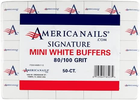 Americanails Aláírás Mini Fehér Pufferek - Professzionális, Szalon Minőségű Fehér Csiszolás Blokkok Köröm - Buff Körmök Alkalmazása
