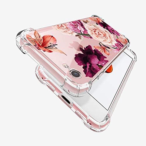iPhone 7 8 SE 2020 2022 Esetben Egyértelmű, Aranyos Virág Design Ütésálló Lökhárító Védő mobiltelefon hátlap, a Lányok, a