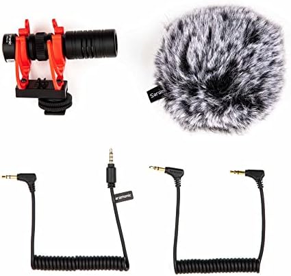 Saramonic Vmic Mini II-Kamera Puska Mikrofon, Kamera, Mobil Eszközök & Többet Rycote rezgéscsillapító, Belső WS, Szőrös WS,