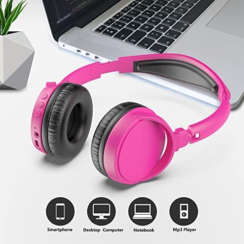 AUOUA Bluetooth Fejhallgató fejhallgató Összecsukható Vezeték nélküli Fülhallgató,Fejhallgató Mikrofonnal,Puha Fülvédő&Könnyű