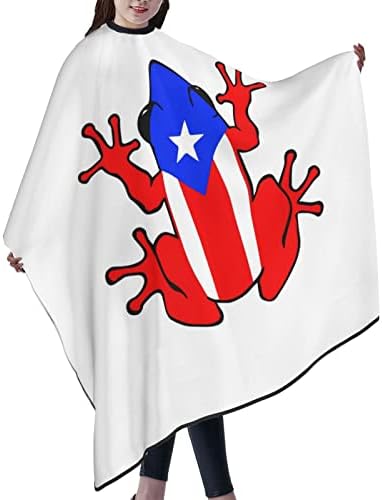 Borbély Cape Professzionális Fodrász Szalon Pelerinek, Puerto Rico Zászló Béka Nagy Borbély Köpeny Stóla, a Rugalmas Nyak