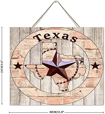 Autravelco Régi Fa Deszka Lóg Alá Texas Lone Star Haza, Térkép, Egyedi Fa Emléktábla Alá Idézet Parasztház Amerikai Texas