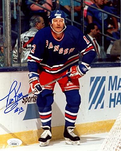 Tim Kerr New York Rangers Aláírt/Dedikált 8x10 Fotó SZÖVETSÉG 159026 - Dedikált NHL-Fotók