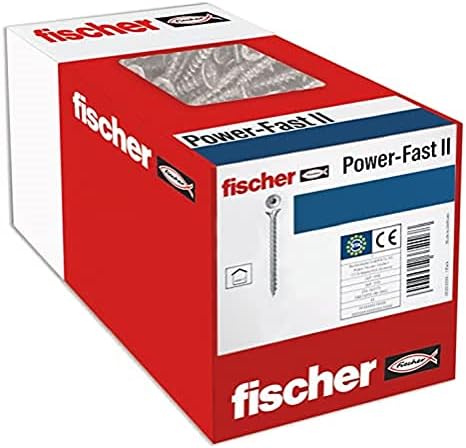 fischer 500 x Forgácslap Csavar Power-Gyorsan II 4.0 x 45 Süllyesztett Fej Belső Csillagos TX Teljesen Horganyzott Menetes