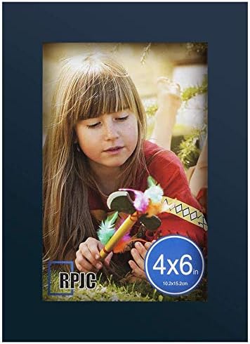 RPJC 10 Db Szett Tömör Fa Képkeret Kijelző Fotó 8x10 hüvelyk 5x7 inch, valamint 4x6 inch Jazz Kék