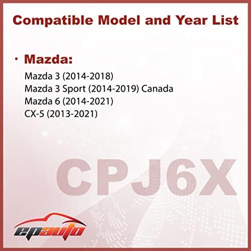 EPAuto CPJ6X (KD45-61-J6X) Csere Mazda Premium Kabin légszűrőt tartalmaz Aktív Szén