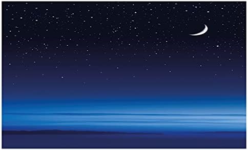 Ambesonne Este Kerámia Fogkefe Tartó, a Hold, a Csillagok Felett, Santa Barbara Csatorna Infinity Ködös Csendes-Óceán, Dekoratív