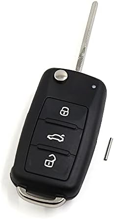 uxcell Új Csere Flip Összecsukható Távoli Kulcs Esetben Shell 5K0-837-202 VW Bogár Caddy Jetta 2011-2013