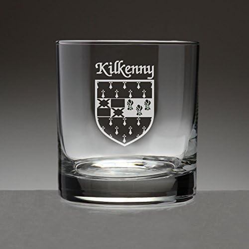 Kilkenny Ír címer Dobon Szemüveg - Készlet 4 (Homok Maratott)
