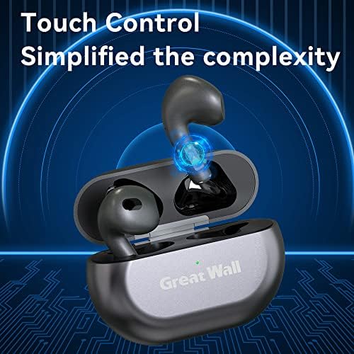 GreatWall T2 Vezeték nélküli Fülhallgató iOS & Android Telefon, a Bluetooth-5.3 in-Ear Fülhallgató Extra Bass, Beépített