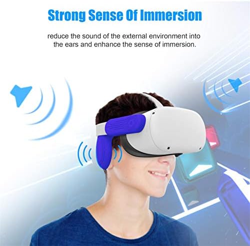 MISETA Szilikon készült fülmelegítő az Oculus Quest 2 VR Headset, Egy Növelése Hang Megoldás Oculus Quest Tartozékok (Szín