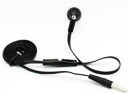 Mono Headset Vezetékes Fülhallgató Egyetlen Fülhallgató 3,5 mm-es Penge Max Megtekintése Telefon, Fejhallgató Lapos Fekete