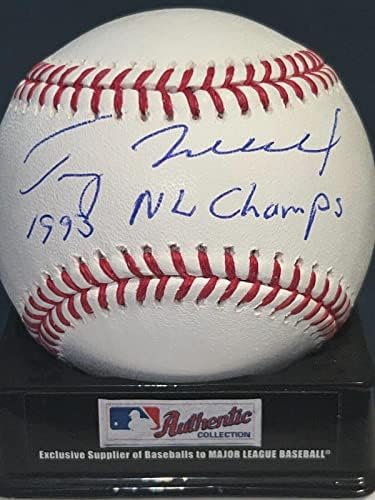 Terry Mulholland Philadelphia Phillies 1993 Nl Champs Aláírt Oml Baseball - Dedikált Baseball