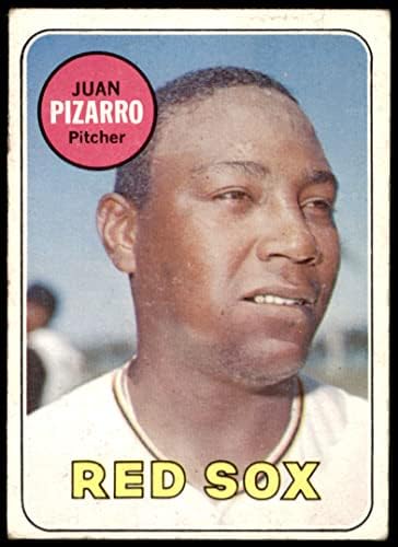 1969 Topps 498 Juan Pizarro Boston Red Sox (Baseball Kártya) Dean Kártyák 2 - JÓ Red Sox