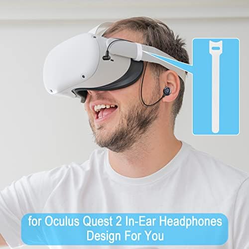 OKCSC Fejhallgató a VR Szabott Fülhallgató Kompatibilis az Oculus Quest 2 Meta Quest Pro-Fül Rövid-Kábel Fejhallgató Virtuális