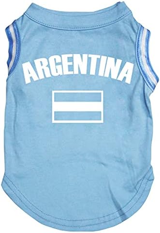 Petitebella Argentína Zászló Kiskutya Póló (Kék/Zászló, Kis)