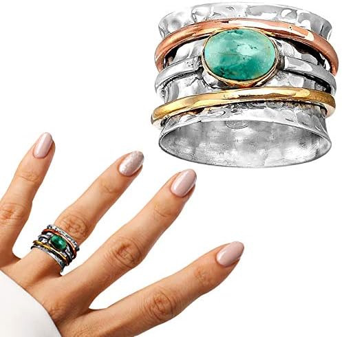 Eljegyzési Gyűrűk, a Nők Személyiség Vintage Esküvői Gyűrű a Férfiak Retro Türkiz Ígéret Gyűrű, Ékszerek, Ajándékok Egymásra