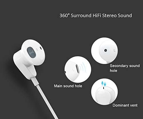 Fülhallgató, Vezetékes, 3,5 mm-es Jack Mikrofon zajszűrő hangerőszabályzó Fejhallgató Fülhallgató a Galaxy Note 10 Lite Megjegyzés
