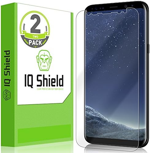 IQ Pajzs képernyővédő fólia Kompatibilis a Samsung Galaxy Plus S8 (S8+)(2 Csomag)(Nem Üveg)(Nem az Esetben Barátságos)(Szélét)