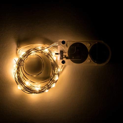Napsugár Mason Co. LED-es Mini Tündér Fények befőttes üveg 20 LED 6 Méter, 6 Darab