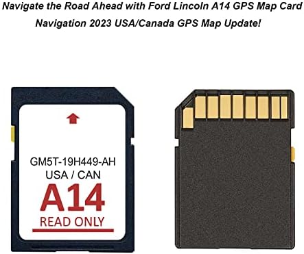 2023 Navigáció SD-Kártya A14-es Kompatibilis Ford/Lincoln USA/Kanada GPS Térkép Frissítés GM5T-19H449-Á