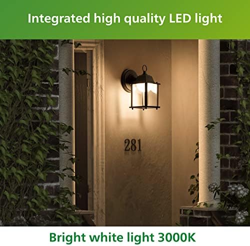 Philips LED Kültéri Szögletes Fali Lámpa, Fényes Fehér 3000K, Tartós Alumínium, időjárásálló, 2-Komponensű, T20 Hitelesített