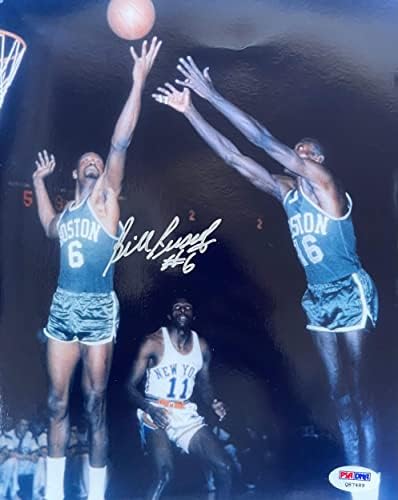 Bill Russell Dedikált 8x10-es Kosárlabda-Fotó (PSA) - Dedikált NBA-Fotók