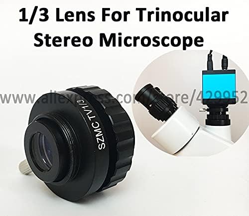 YUXIwang Mikroszkóp 0,5 X 0.3 X C-Mount Objektív 1/2 1/3 1x SZMCTV Adapter Kompatibilis Simul Fokális Trinocular Sztereó