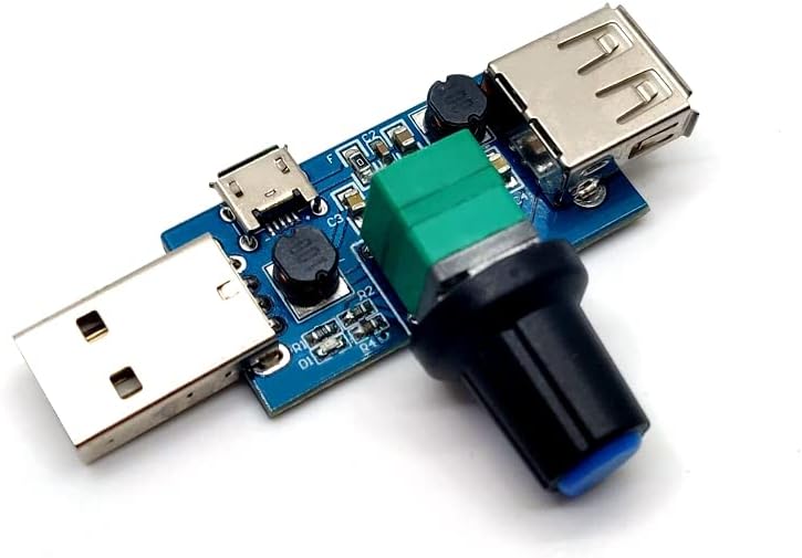 A Mini USB-állítható Sebességű Ventilátor Modul Levegő Sebesség, Levegő Mennyiség Kormányzó Számítógép Hűtés Néma Multi-gear