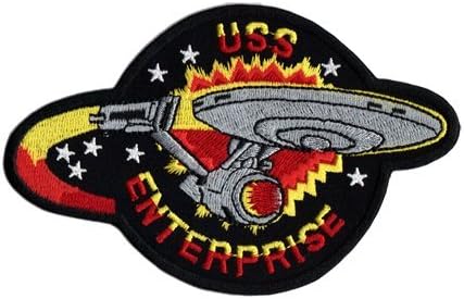A USS ENTERPRISE Raumschiff Star trek Egységes jelmez Vas a Patch Jelvény