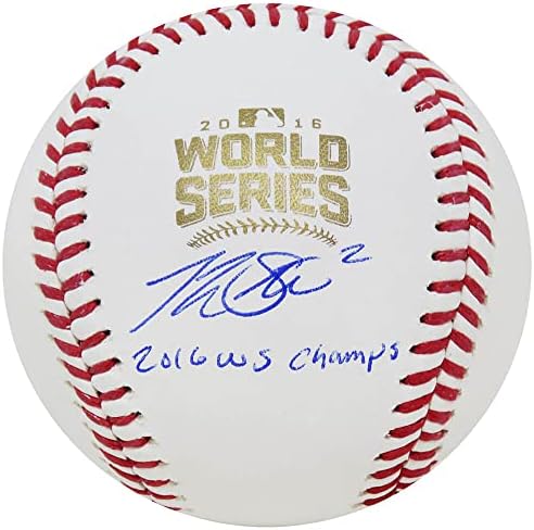Tommy La Stella Aláírt Hivatalos -Os World Series MLB Baseball w/16 WS Champs