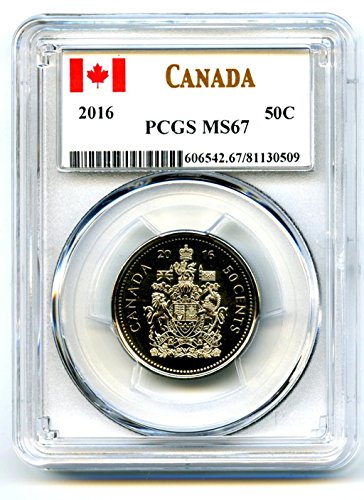 Kanada 50 Cent Fél Dollár MS67 PCGS