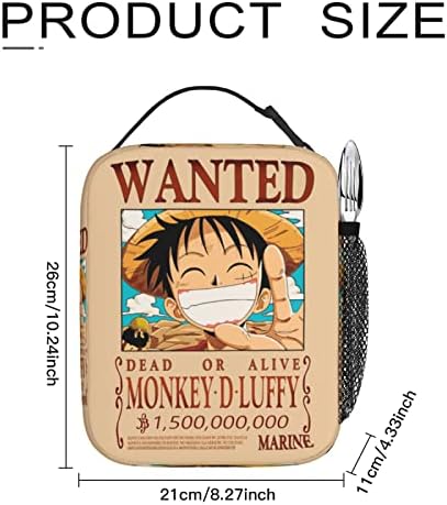 Voqacvui Anime Ebéd Doboz Párnázott Szigetelt Bélés Ebéd Bag Termikus Hűvösebb Csomag Munka Piknik