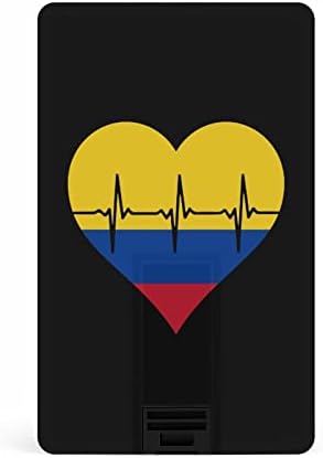 A szerelem Kolumbia Szívverés Hitelkártya USB Flash Meghajtók Személyre szabott Memory Stick Kulcs, Céges Ajándék, Promóciós