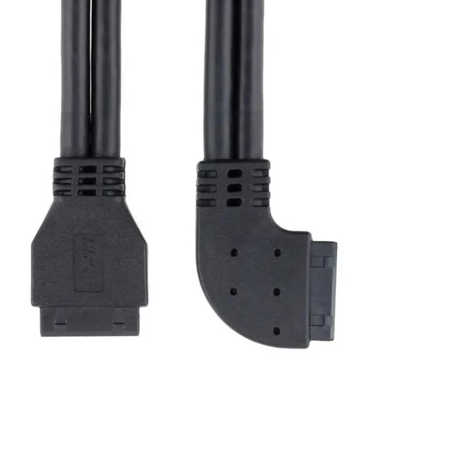 Mikro SATA Kábelek Bal Könyök 90 Fokos USB 3.0 Alaplap Hosszabbító Kábel