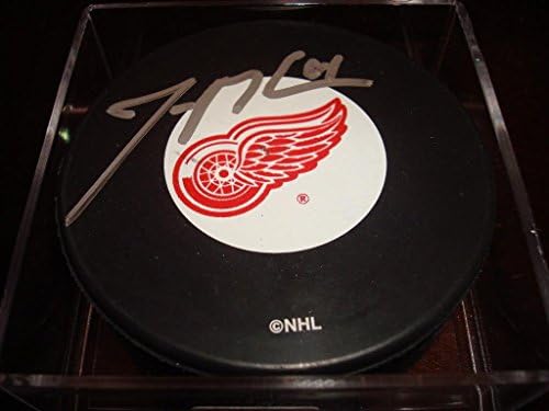 Jan Mursak Aláírt Dedikált Detroit Red Wings Jégkorong egy - Dedikált NHL Korong