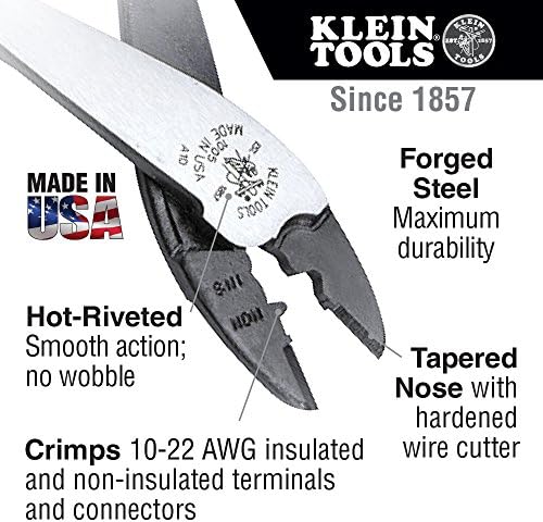 Klein Eszközök 80020 Eszköz Beállítása a Védő van Fogó, 3 Részes & 1005 Vágás/a csavart huzalt is, Eszköz 10-22 AWG Csatlakozók