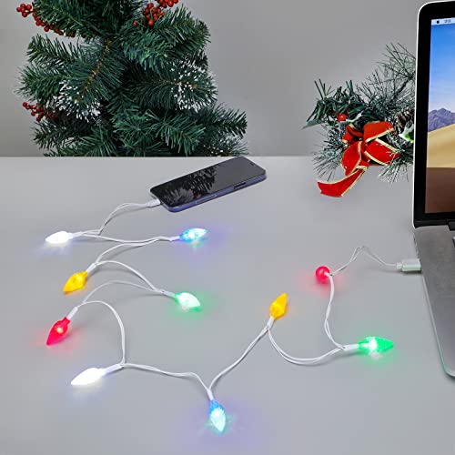 LED Karácsonyi Fény Telefon Töltő Kábel USB töltőkábel Ajándék Telefon 12/11 Pro/XS/XS Max/XR/X/8 Plus/ 8/7 Plus/7s Plus/6/6/5s/5c/5Pad