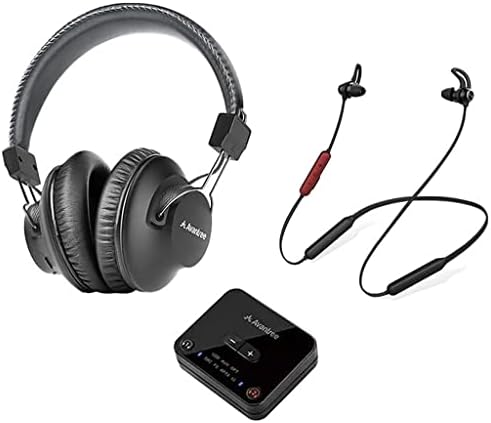 Avantree D4169 Kettős Vezeték nélküli Fejhallgató & Fülhallgató, Állítsa be a TV Nézés, Bluetooth Adó, Személyre szabott