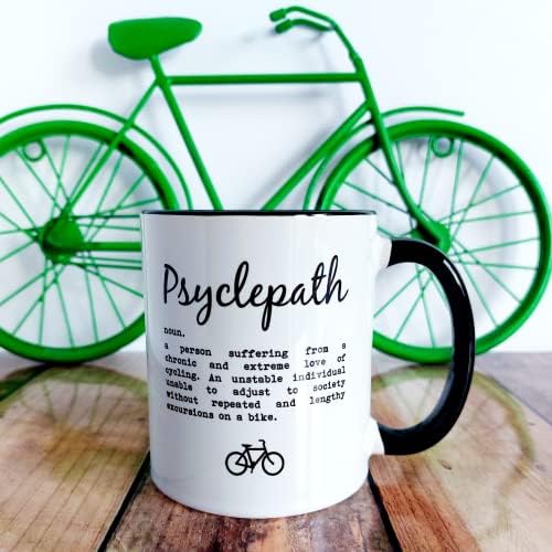 Psyclepath - Vicces Kerékpározás Meghatározása, Kerékpározás Ajándék, Ajándék Kerékpáros, Kerékpáros Szerető Ajándékok (11oz