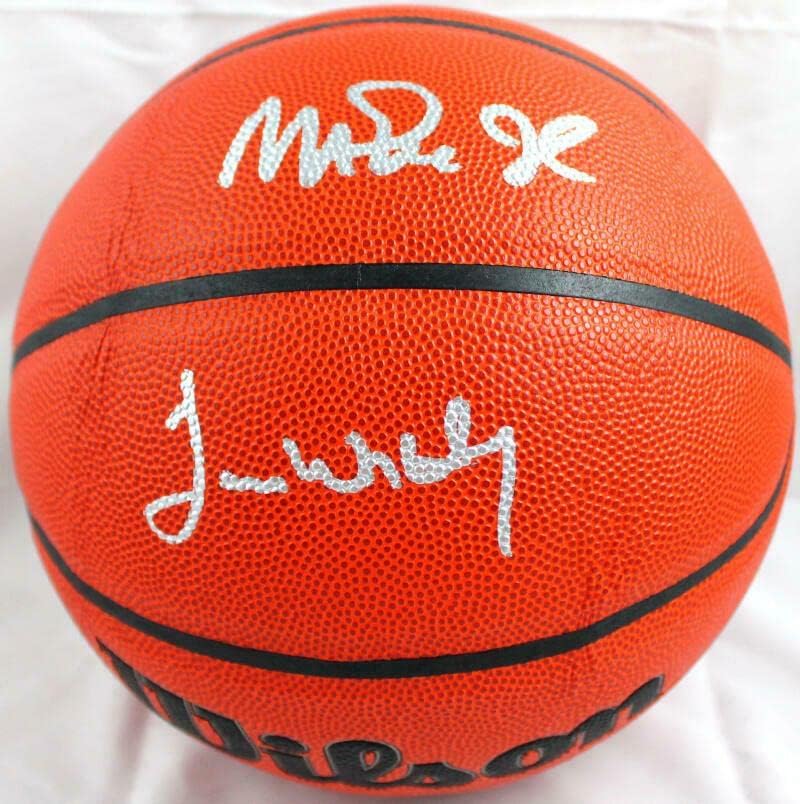 Magic Johnson/James Méltó Aláírt Hivatalos NBA Wilson Kosárlabda-BAW Holo - Dedikált Kosárlabda