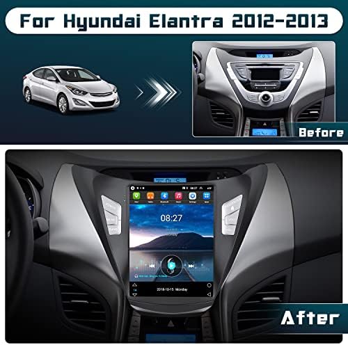 9,7 Hüvelykes Függőleges Android Autó Sztereó Hyundai Elantra A 2012-2013-As Rádió, Full HD érintőképernyő Android11 Hifi